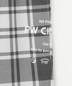 PW CIRCULUS 【MEN】チェック柄 スエードライクテーパードパンツ
