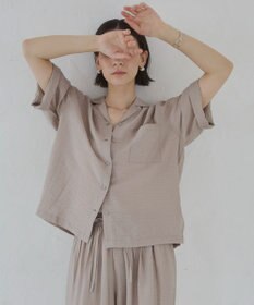 WEGO 【ANGIE VINTAGE】接触冷感開襟シャツ