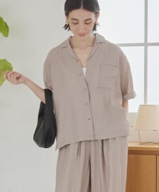 WEGO 【ANGIE VINTAGE】接触冷感開襟シャツ