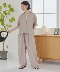 WEGO 【ANGIE VINTAGE】接触冷感開襟シャツ