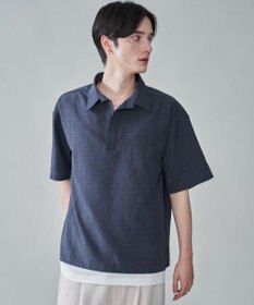 WEGO リネンライクスキッパーシャツ（SS）