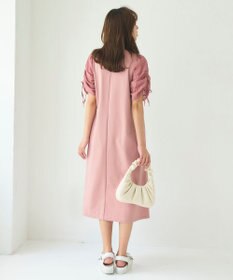 Feroux 【洗える】ドロストスリーブカットソー ワンピース