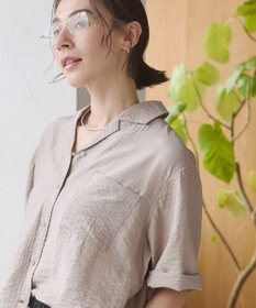WEGO 【ANGIE VINTAGE】接触冷感開襟シャツ