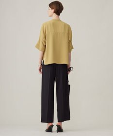 ICB 【洗える】ウール2WAYストレッチ ワイドストレートパンツ