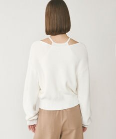 GRACE CONTINENTAL ハイゲージ畦ニットカーディガン