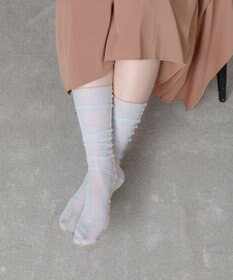 TRICOTE MELLOW TULLE HIGH SOCKS／メローチュールハイソックス