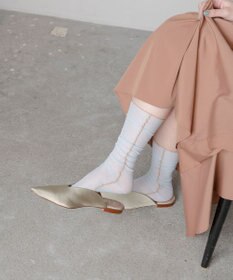 TRICOTE MELLOW TULLE HIGH SOCKS／メローチュールハイソックス