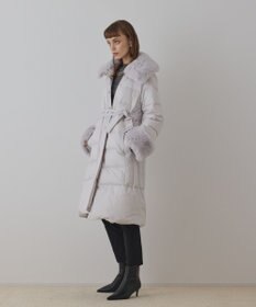 GRACE CONTINENTAL ファーカラーロングダウン