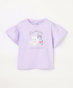 ANY KIDS 【綿100%】ドロップショルダー アニマルプリントTシャツ