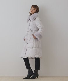 GRACE CONTINENTAL ファーカラーロングダウン