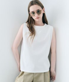 uncrave ダブルフェイスジャージー ノースリーブカットソー