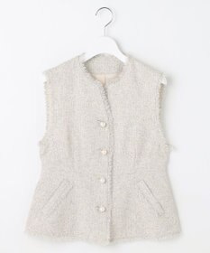 Feroux 【セットアップ対応】春ツイード コンパクトジレ