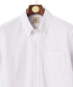 J.PRESS MEN 【KING SIZE】【夏に嬉しい高機能】カノコインレイストライプパッチポケット シャツ/B.D.