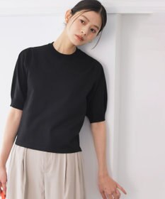 組曲 L シアー ニット５分袖 プルオーバー