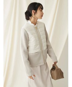 CRAFT STANDARD BOUTIQUE 中綿×ニット切替ジャケット