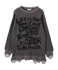 WEGO クラッシュリブBIGニットプルオーバー