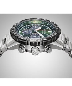 CITIZEN 【電池交換不要/20気圧防水/クロノグラフ】ケース40mmのパイロットウオッチ