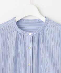 J.PRESS LADIES ストライプジャージー バンドカラー カットソー