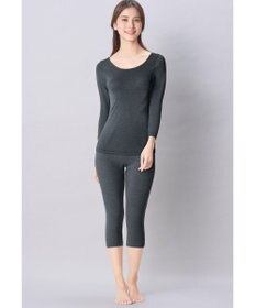 Wing あったかインナーボトム 綿混 裏起毛 厚手 よく伸びる素材 【ラクのびサーモ】 ひざ下丈 秋 冬 ER6614 ウイング／ワコール