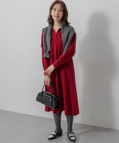 組曲 S 【加藤ローサさん着用】コットンカシミヤMIX ケーブル ニット