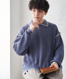 WEGO ハンドステッチポロプルオーバー