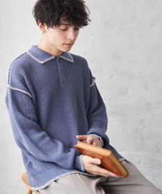 WEGO ハンドステッチポロプルオーバー