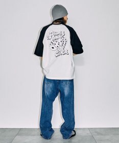 WEGO 【ユニセックス着用ITEM/】グラフィックラグランBIGT（S）