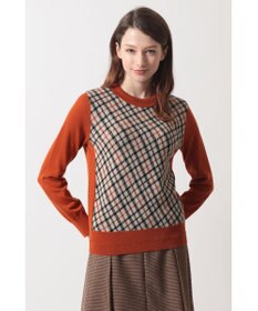 DAKS チェック ジャカードプルオーバー