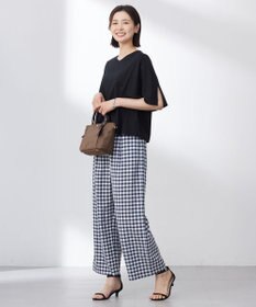 J.PRESS LADIES 【洗える・接触冷感】プレーティングジャージー ケープ風 カットソー