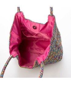 UNBILLION カシュカシュ cachecache / メタリックコード柄編みトートバッグ