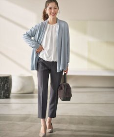 組曲 L 【WEB限定】ベーシックダブルクロス テーパードパンツ