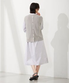 J.PRESS LADIES L 【洗える】コットンアセテート畦 ニットベスト