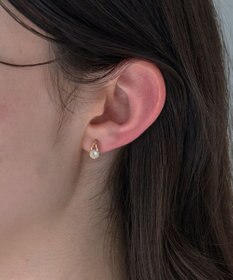 Phoebe 【金属アレルギー対応】【痛くないシリーズ】ルーセントビジューライトフィットイヤリング　ローズゴールド