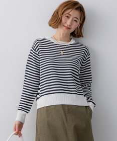 23区 【先行予約】コットンギマ クルーネック ニット