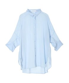 AMERICAN HOLIC 接触冷感５分袖変形ドルマンシアーシャツ