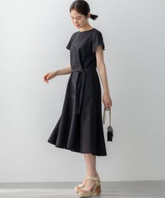 組曲 エンブロイダリーレースフレアスリーブ ワンピース