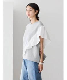 AMERICAN HOLIC ショルダーフリルミニ裏毛プルオーバー