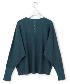 23区 L 【洗える/吊り干しOK】ヴィスコースストレッチ ドルマンスリーブ ラメ ニット