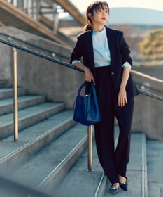 23区 【Oggi4月号掲載/洗える】CANCLINI バンドカラー シャツ