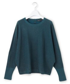 23区 L 【洗える/吊り干しOK】ヴィスコースストレッチ ドルマンスリーブ ラメ ニット