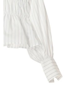 earth music&ecology ビスチェライクシャーリングシャツ（ストライプ）