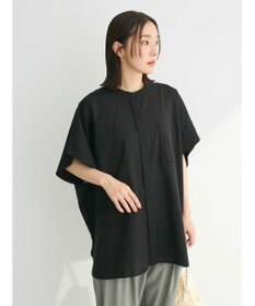 Green Parks 綿麻混ポンチョ風シャツ