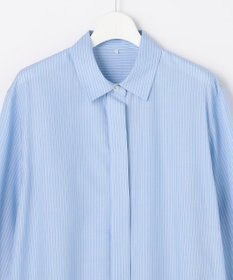 自由区 【着回し力抜群・レイヤードにも】ドレープブロード シャツブラウス