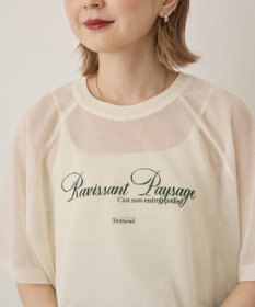 AMERICAN HOLIC プリントロゴシアーニットプルオーバー