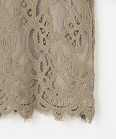 自由区 L パネルレース ブラウス