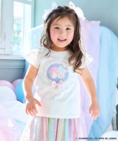 ANY KIDS 【any FAM× リトルツインスターズ 】キキ＆ララ 袖レースTシャツ