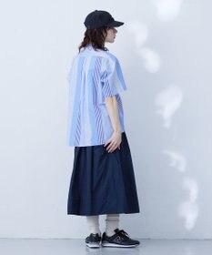 J.PRESS YORK STREET 【UNISEX】マルチストライプバンドカラー シャツ