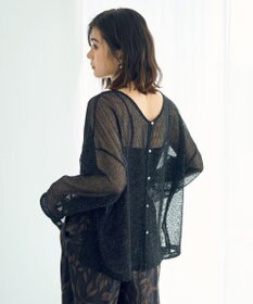 YECCA VECCA 2wayラメメッシュトップス