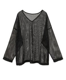 YECCA VECCA 2wayラメメッシュトップス