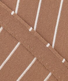 ICB L 【洗える】ヴィスコースワイド ストライプ柄プルオーバー